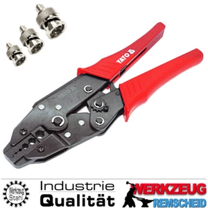 Profi Quetschzange Crimp Press Zange Koaxial Kabel RG6 58 59 62 BNC TNC Stecker - Bild 1 von 5