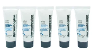 Dermalogica Active Moist Moisturizer Travel Size 0.24 fl oz/ 7ml (5 Pack) No Box - Picture 1 of 2