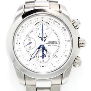 Auth SEIKO PROSPEX 7T92-0DJ0 590130 Silver Men's Wrist Watch