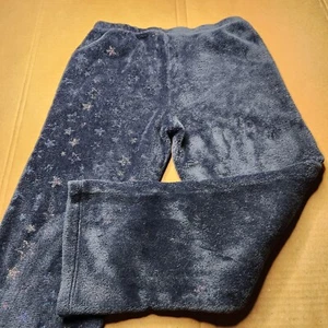 Wonder Nation Girls Large 10/12 Soft Fleece Pajama Pants Navy Blue  - Picture 1 of 7