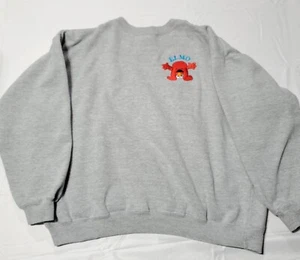 Vintage Elmo Sweatshirt Henson Muppet Sesame Street Gray Youth L Large BLITZZ - Picture 1 of 9