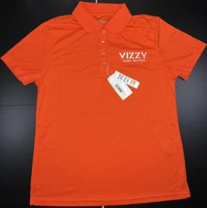 Vizzy Hard Seltzer Woman’s Ladies Orange Polo Sport Shirt - Sz. Med - New - Picture 1 of 14
