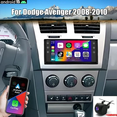 For 2008-2010 Dodge Avenger Wireless Carplay Car Radio Android GPS FM Stereo - Image 1 of 4