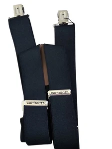 Carhartt Suspenders Black Wide Clip On Adjustable Stretch Utility Heavy Duty. - Picture 1 of 4