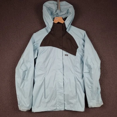HELLY HANSEN куртка женщин M средний синий спрей Tech водонепроницаемый дождевик с капюшоном - Изображение 1 из 4