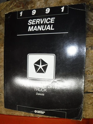 Camión Dodge Dakota 1991 4x2 4x4 manual de servicio original de fábrica Foto 1 de 4