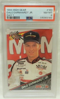 Dale Earnhardt Jr. Day 1 **PSA 8** 1994 Wheels High Gear #183 RC - Image 1 of 2