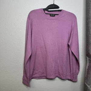 Kirkland Signature Women’s 100% Cashmere Sweater Size M Crewneck Purple - Picture 1 of 3