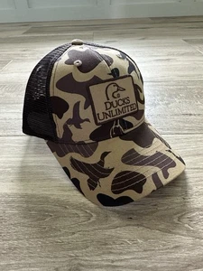NWOT authentic Ducks Unlimited camo patch hat OSFM snapback • RYMACO mesh back - Picture 1 of 9