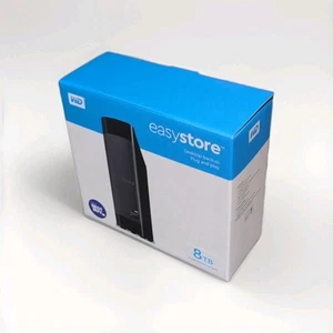 WD EasyStore 8TB External USB 3.0 Hard Drive - Black - Afbeelding 1 van 4