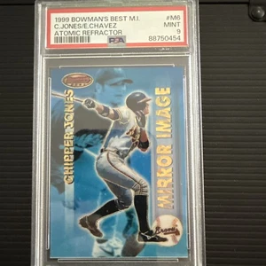 1999 Bowman's Best Chiper Jones Mirror Image Atomic Refractor M6 w/Eric Chavez - Picture 1 of 3