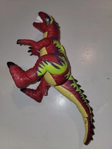 Vintage 2004 Imaginext Fisher Price Allosaurus Dinosaur Red & Green Dino Toy Fig - Picture 1 of 7