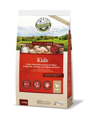 Bellfor Hundefutter Trocken Für Welpen Hund mit Huhn PREMIUM PUR Kids 2,5 kg - Bild 1 von 4