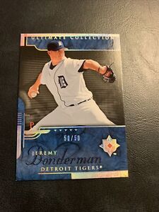 #47  50 Jeremy Bonderman Detroit Tigers 2005 ultimate collection silver￼  B38a