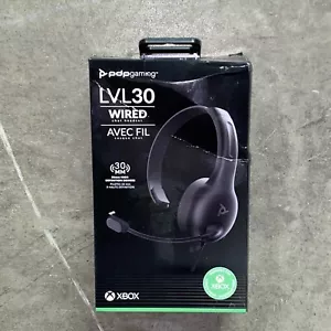 Xbox One Series X Wired Chat Headset LVL30 Black PDP Sealed New 30mm - Picture 1 of 1