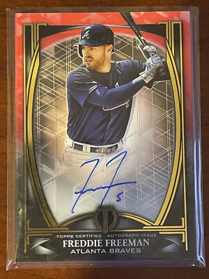 2019 Topps Tribute Freddie Freeman Auto /10 - Image 1 of 2