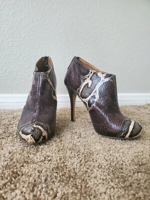 Botines Michael Antonio Marrón Estampado Serpiente - Talla 8 Foto 1 de 4