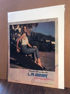 1989 L.A. GEAR JEANSWEAR Print Ad Top Farbe (MH214) - Bild 1 von 1
