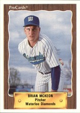 1990 Waterloo Diamonds ProCards #2377 Brian McKeon
