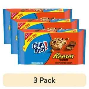 (3 pack) Cookies with Peanut Butter Cups, Family Size, 14.25 oz - Picture 1 of 6