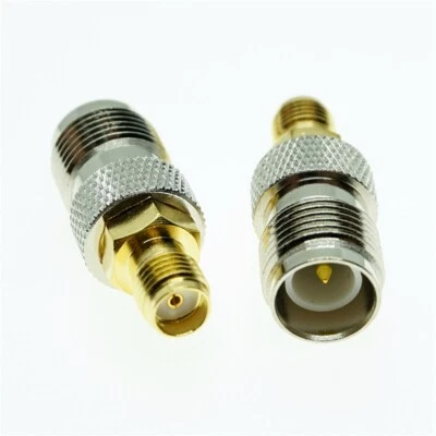 Adapter RP-TNC Female jack to SMA Female jack RF Coaxial Connector Straight - Image 1 of 2