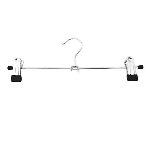 Verstellbare Metall Kleiderbügel Clips für Kleidung Mantel Hose Rock Kleid Baby Kinder - Bild 1 von 8