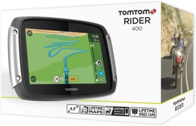 TomTom Rider 400 Motorradnavi Lifetime Maps Europe&Radar&Traffic UVP 399,00€++ - Bild 1 von 4