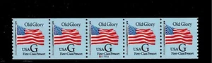 US Scott #2888, Plate #S11111 Coil of 5 1994 Old Glory G Rate VF MNH - Picture 1 of 1