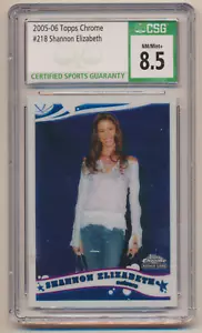 2005-06 Topps Chrome #218 Shannon Elizabeth RC Rookie CSG 8.5 - Imagen 1 de 2