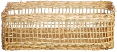 Rectangle Seagrass Wicker Rattan Display Storage Basket - Image 1 of 2