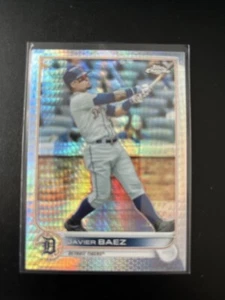 2022 Topps Chrome Prism Refractors #147 Javier Baez Tigers - Picture 1 of 2