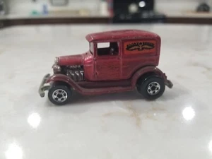 Vintage Mattel Hot Wheels Early Times Delivery Coupe Die Cast Burgundy 1977 - Picture 1 of 10