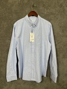Zara Blue Button Down Collared Shirt Size XL 499 - Picture 1 of 8