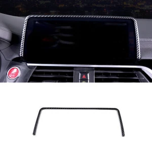 Para BMW X3 G01 X4 G02 18-2021 Fibra de Carbono GPS Panel de Navegación Marco Borde - Imagen 1 de 4