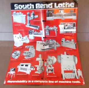 Póster de folleto de venta de torno South Bend ~ 1977~ - Imagen 1 de 4