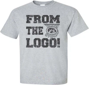 From The Logo - Iowa Hawkeyes Basketball Light Gray t-shirt - Picture 1 of 9