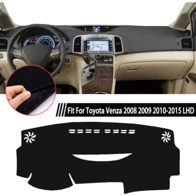 For Toyota Venza 2008-2016 black Non-slip Dash Board Cover Mat Dashboard Carpet Foto 1 de 4