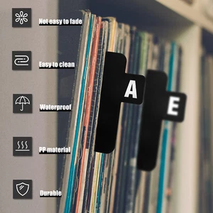 Record Dividers Alphabetical Vinyl Record Dividers Waterproof UE,A - Picture 1 of 11