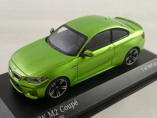 MINICHAMPS 410026107 BMW M2 Coupé 2016 modello verde metallizzato scala 1 43