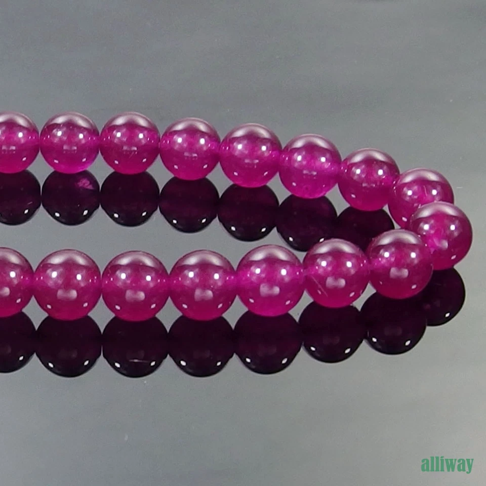 Multi Color Jade Gemstone Round Beads 15.5'' 2mm 3mm 4mm 6mm 8mm 10mm 12mm DIY - Image 1 of 1