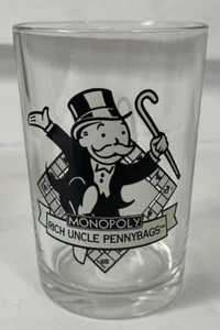 Vintage 1996 Hasbro McDonald’s Monopoly Glass Rich Uncle Pennybags USA Vintage - Picture 1 of 7