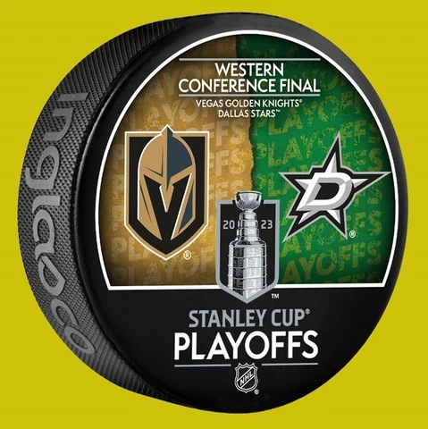2023 STANLEY CUP PLAYOFFS PUCK WESTERN CONFERENCE FINAL VEGAS KNIGHTS VS. STARS Cover