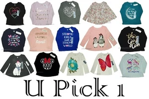 Girls Shirt Tee Top Long Sleeve Little Cute Saying Graphics LS Toddlers Infants - Picture 1 of 14