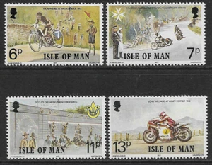 Isle of Man 1977 Linked Anniversaries Motorcycle TT Races set SG 99-102 MNH mint - Picture 1 of 1