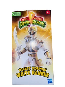 New Mighty Morphin Power Rangers White Ranger Figure 30th Anniversary VHS Hasbro - Picture 1 of 4