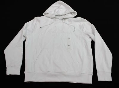 Calvin Klein Men's Oversized Monogram Hoodie CG2 Brilliant White Small  - Image 1 of 4