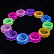 5X Kontaktlinsen Behälter Aufbewahrungsbox Lens Case Aufbewahrungsbehälter w