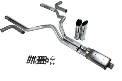 98-03 Ford F-150 3" Kit de escape doble Magnaflow XL salida de esquina de barra Foto 1 de 3