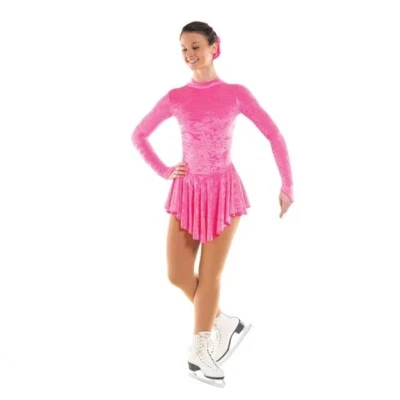 Flo pink crushed velvet Tappers & pointers skating dress  SKATE 2 - Mixed sizes - Image 1 of 2