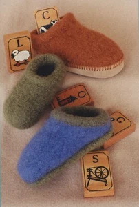 Fiber Trends Knitting Pattern CH-38x CH-38 Children's Felt Clogs - Pattern Only - Picture 1 of 4